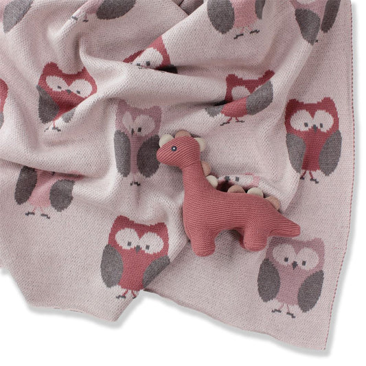 DLux Owls Baby Blanket