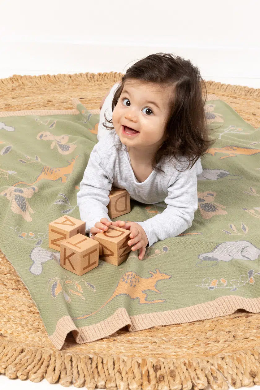 Indus Design Bush Babies Baby Blanket