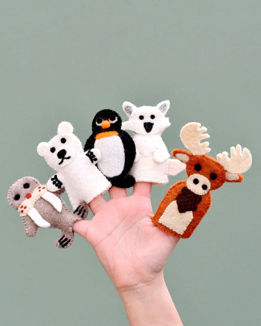 Artic Animals Finger Puppet Boxed Set