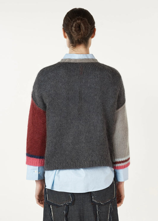 Zaket & Plover Mohair Colour Block Jumper ZP7122