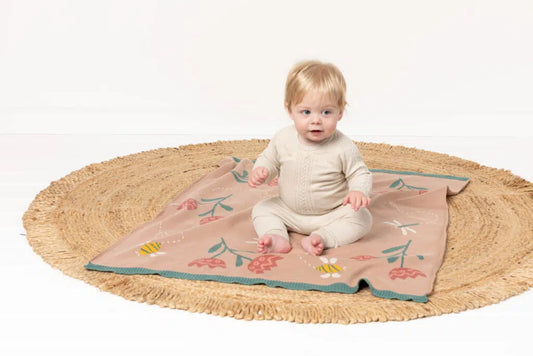 Indus Design Drew Dragon Fly Baby Blanket